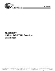 SL11RIDE datasheet pdf Cypress