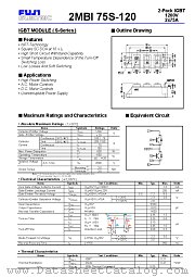 2MBI75S datasheet pdf Fuji Electric