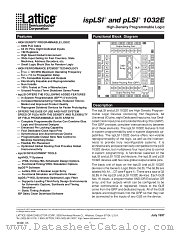 ISP1032E datasheet pdf Lattice Semiconductor