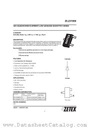 ZLLS1000TC datasheet pdf Zetex Semiconductors