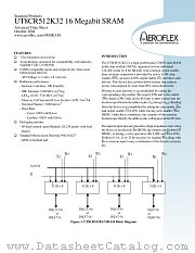 UT8CR512K32-17VWX datasheet pdf Aeroflex Circuit Technology