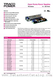 TOL100-48 datasheet pdf Traco Electronic AG