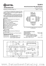 SL6619 datasheet pdf Mitel Semiconductor