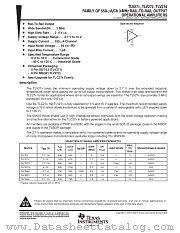 TLV271CDBV datasheet pdf Texas Instruments