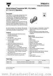 TFBS4711-TR1 datasheet pdf Vishay