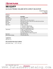 REJ03F0035_M61524FP datasheet pdf Hitachi Semiconductor