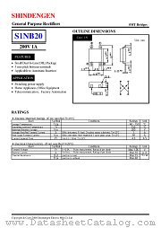 S1NB20 datasheet pdf Shindengen