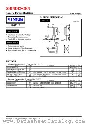 S1NB80 datasheet pdf Shindengen