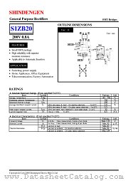 S1ZB20 datasheet pdf Shindengen