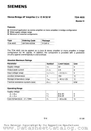 TDA4935 datasheet pdf Siemens