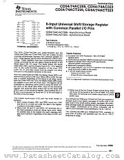 CD54-74AC299 datasheet pdf Texas Instruments