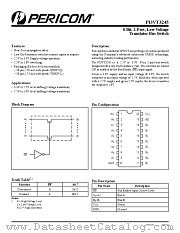 PI3VT3245LE datasheet pdf Pericom Technology