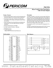 PI6C2516 datasheet pdf Pericom Technology