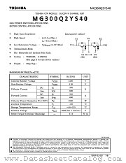 MG300Q2YS40 datasheet pdf TOSHIBA