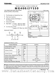 MG400J2YS50 datasheet pdf TOSHIBA