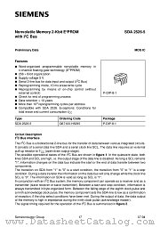 SDA2526-5 datasheet pdf Siemens