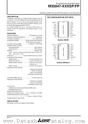 M35047 datasheet pdf Mitsubishi Electric Corporation