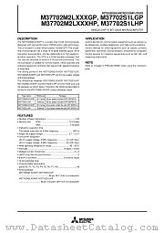 M37702M2L datasheet pdf Mitsubishi Electric Corporation