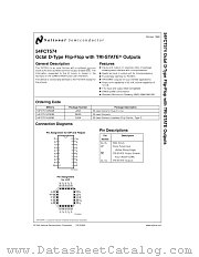 74FCT574 datasheet pdf National Semiconductor