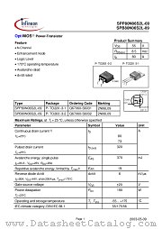 SPB80N06S2L-09 datasheet pdf Infineon