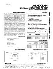 MAX3293AUT-T datasheet pdf MAXIM - Dallas Semiconductor