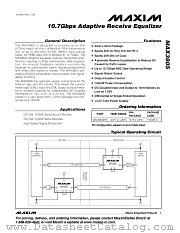 MAX3805ETE datasheet pdf MAXIM - Dallas Semiconductor