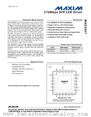 MAX3967D datasheet pdf MAXIM - Dallas Semiconductor
