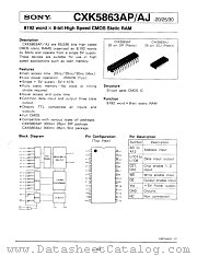 CKX5863 datasheet pdf SONY