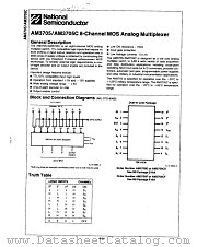 AM3705 datasheet pdf National Semiconductor