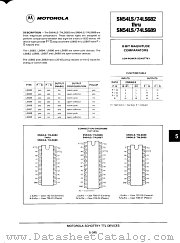 SN74LS689 datasheet pdf Motorola