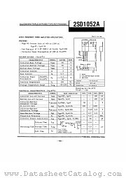 2SD1052A datasheet pdf TOSHIBA