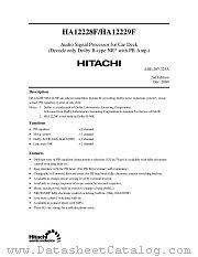 HA12229F datasheet pdf Hitachi Semiconductor