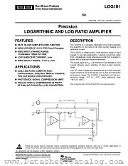 LOG101AIDR datasheet pdf Burr Brown