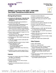 FW802C datasheet pdf Agere Systems