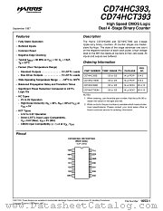 CD74HCT393M datasheet pdf Harris Semiconductor