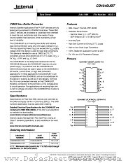 CD4049UBDTR datasheet pdf Intersil