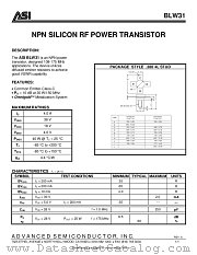 BLW31 datasheet pdf Advanced Semiconductor