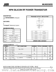 ASI10633 datasheet pdf Advanced Semiconductor