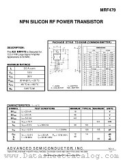 ASIMRF479 datasheet pdf Advanced Semiconductor