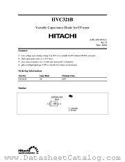 HVC321B datasheet pdf Hitachi Semiconductor