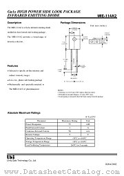 MIE-114A2 datasheet pdf Unity Opto Technology