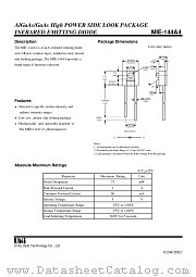 MIE-144A4 datasheet pdf Unity Opto Technology