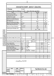 2SK3679 datasheet pdf Fuji Electric
