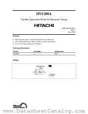 HVU200 datasheet pdf Hitachi Semiconductor