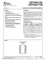 74ACT139 datasheet pdf Hitachi Semiconductor