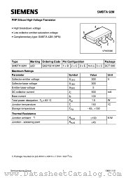 SMBTA92M datasheet pdf Siemens