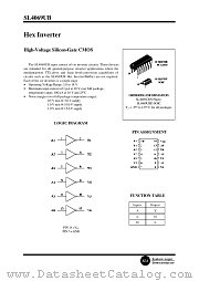 SL4069UB datasheet pdf System Logic Semiconductor