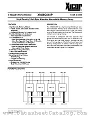 XM28C040PM-20 datasheet pdf Xicor