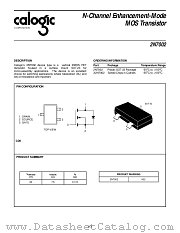 X2N7002 datasheet pdf Calogic