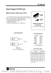 SL74HC20N datasheet pdf System Logic Semiconductor